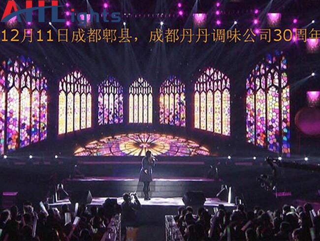 成都丹丹調味公司30周年慶舞臺燈光工程